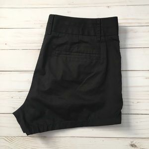 J Crew black broken in chino shorts size 6